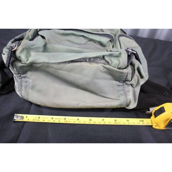 Prada Tessuto Nylon Large Backpack Forest Green  Made In Italy AZ83